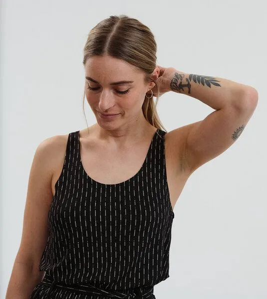 Gary Mash GARY MASH Top Victoria mit feinem Muster Dots LENZING ECOVERO Mix, Schwarz, – Produktbild 2 von 4