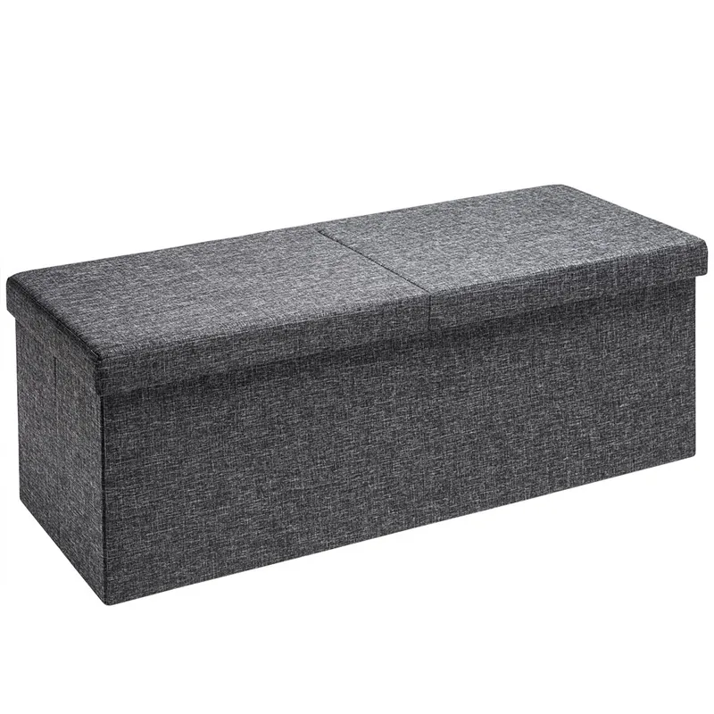 Casaria® Casaria Casaria Sitzbank Dunkelgrau 115x38x38cm mit Klappdeckel – Produktbild 1 von 1