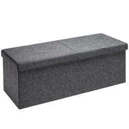 Casaria® Casaria Casaria Sitzbank Dunkelgrau 115x38x38cm mit Klappdeckel – Produktbild 1 von 1