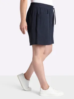 sheego Shorts tiefblau – Produktbild 1 von 1