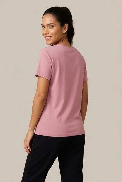 THE FACE OF ELEMENTS The Face of Elements Statement - Regular Fit T-Shirt aus Bio-Baumwolle, Old rose (rosa), – Produktbild 3 von 4