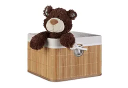 RELAXDAYS RELAXDAYS Aufbewahrungskorb 4x Aufbewahrungskorb Bambus, natur (1 St) – Produktbild 1 von 1