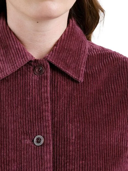 Dedicated DEDICATED Cord Jacke Stiby Corduroy, Fig red (rot), – Produktbild 2 von 4