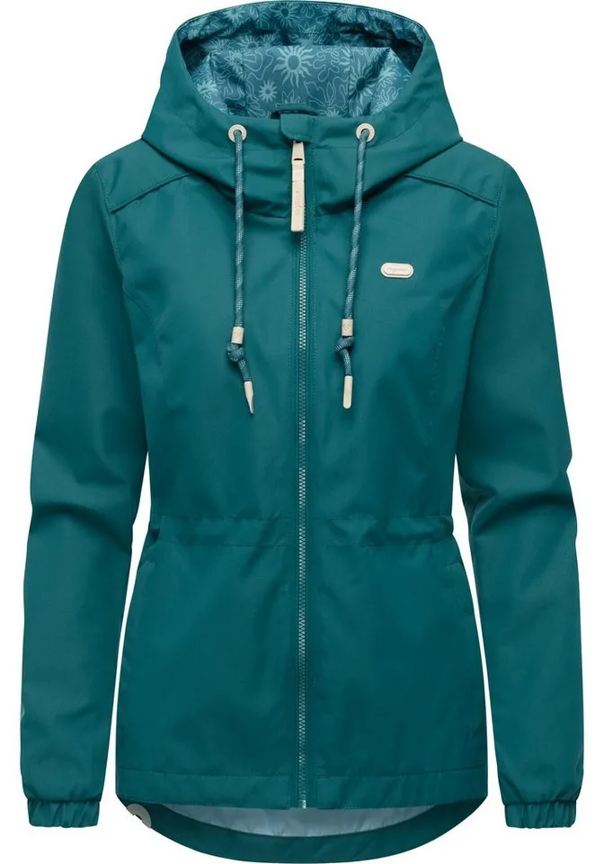 ragwear ragwear Funktionsjacke Dankka Funktionelle Übergangsjacke mit Taillenzugkordel, Grün, – Produktbild 2 von 5