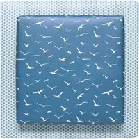 MY PRETTY CIRCUS 3 Bogen My Pretty Circus Recycling-Geschenkpapier "Birds + Dots" petrol, 48 x 67 cm – Produktbild 1 von 1