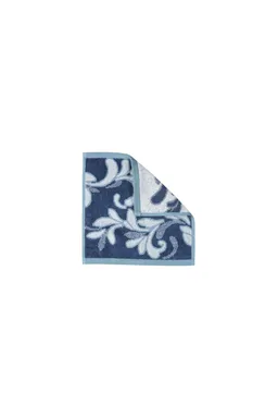 Tranquillo Waschlappen FLORAL (Bio-Baumwolle) - blau – Produktbild 1 von 1