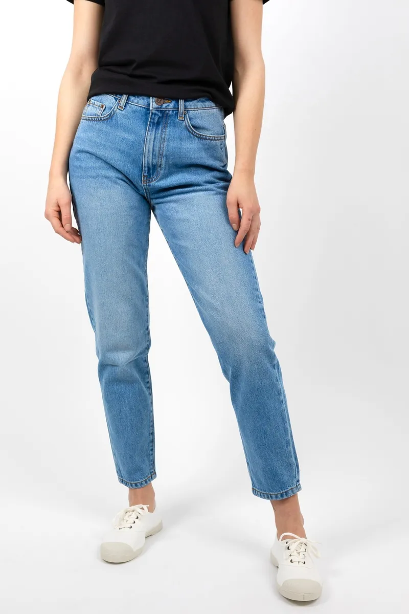 TORLAND TORLAND Damen vegan Mom Jeans Maria, Blau, – Produktbild 2 von 2