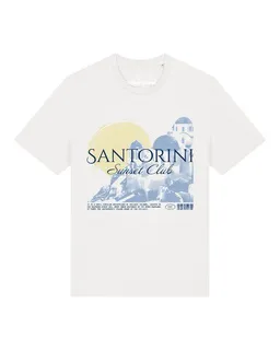 watapparel watapparel T-Shirt Unisex Santorini Sunset Club – Produktbild 1 von 1
