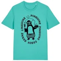 päfjes päfjes Pinguin Pinguine essen gerne Linguine - Fair Wear Unisex T-Shirt, Mint, – Produktbild 1 von 1