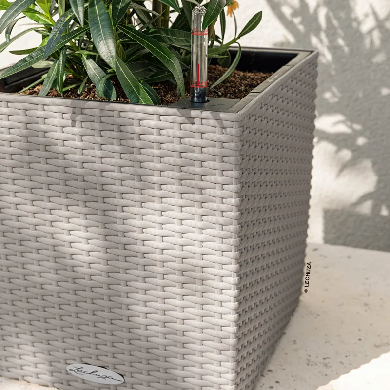 Lechuza® Lechuza® 'Cube Cottage 30', sandbraun, ca. 29,5 x 29,5 x H 30 cm, Beige, – Produktbild 1 von 1