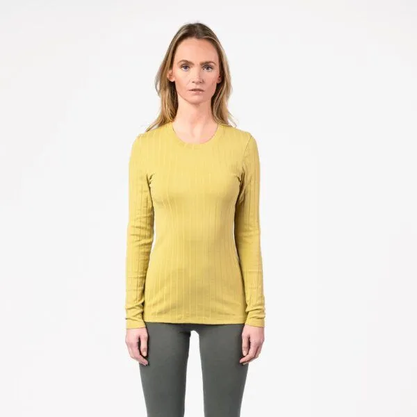 Living Crafts Living Crafts Langarm-Shirt - SAPHIRA, Amber fossil (gelb), – Produktbild 1 von 4