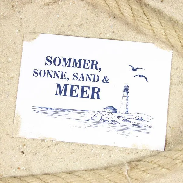 Bow & Hummingbird Bow & Hummingbird Postkarte Sommer & Meer – Produktbild 1 von 1