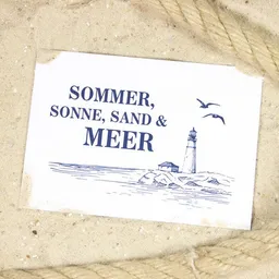 Bow & Hummingbird Bow & Hummingbird Postkarte Sommer & Meer – Produktbild 1 von 1