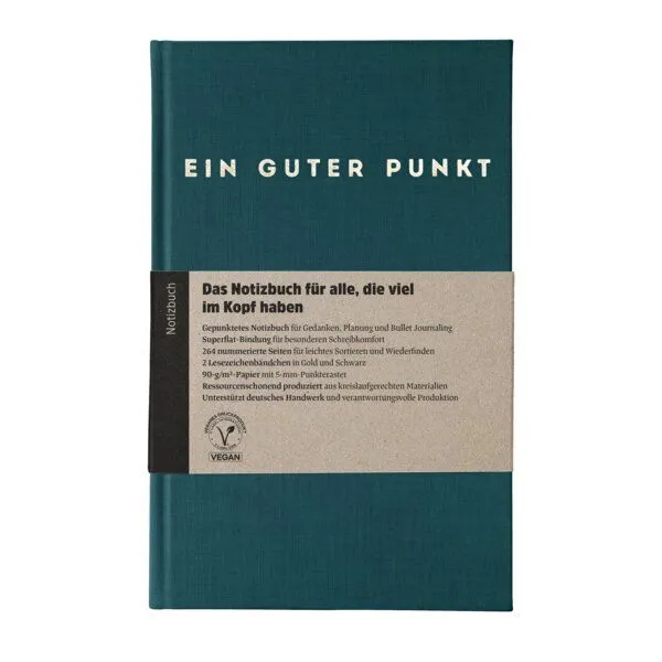 Ein guter Plan Ein guter Plan Ein guter Punkt – Der ökologische Bullet-Planer, Petrol, – Produktbild 1 von 5