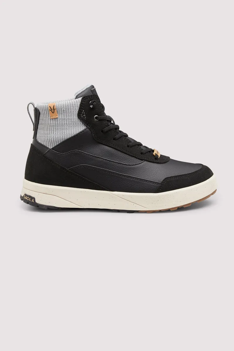 SAOLA SAOLA Damen vegan Sneaker Quito Mid Wasserdicht, Schwarz, – Produktbild 1 von 2