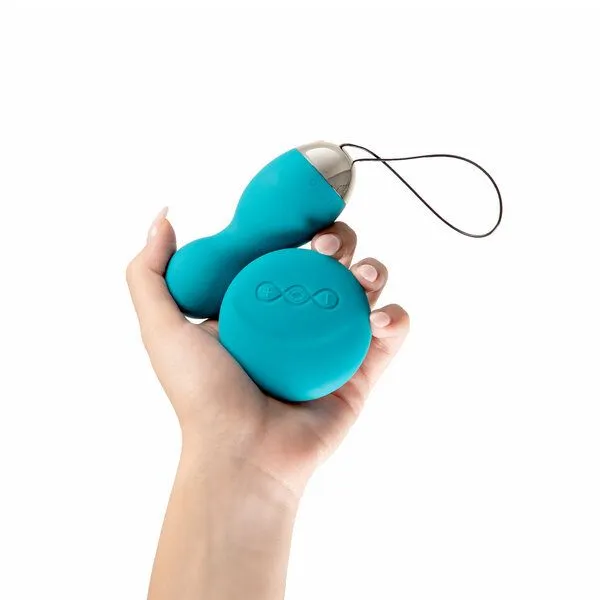 LELO Rotierende und vibrierende Kegel Bälle - LELO HULA Beads, Meerblau, – Produktbild 4 von 4