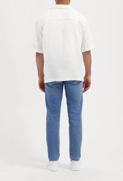 MUD Jeans MUD Jeans HANK Mid Tapered Jeans aus einem Bio-Baumwolle / recycelter Baumwolle Mix (medium aged), Blue, – Produktbild 6 von 6