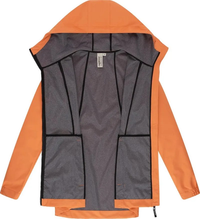 ragwear ragwear Kurzmantel Zuzka Sport Wasserdichter kurzer Übergangsmantel für Damen, Orange, – Produktbild 1 von 4
