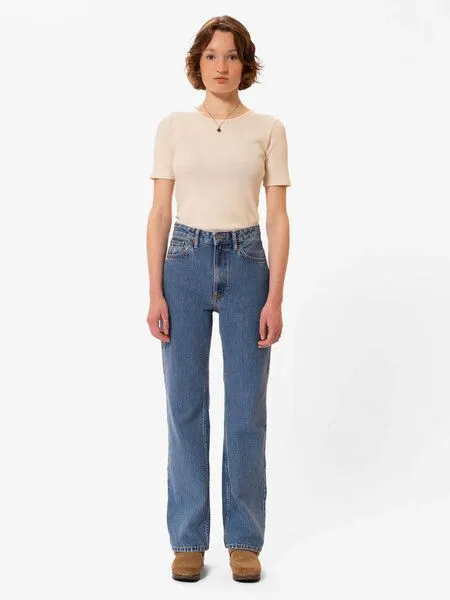 Nudie Jeans Nudie Jeans Dame Jeans - Clean Eileen - aus Bio-Baumwolle, Blue, – Produktbild 7 von 8