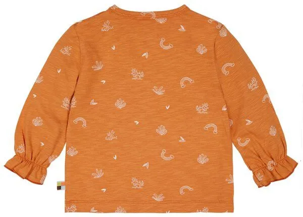 loud + proud loud + proud Babys & Kinder Shirt Slub Jersey mit Druck, GOTS-zertifiziert, Carrot(orange), – Produktbild 1 von 2