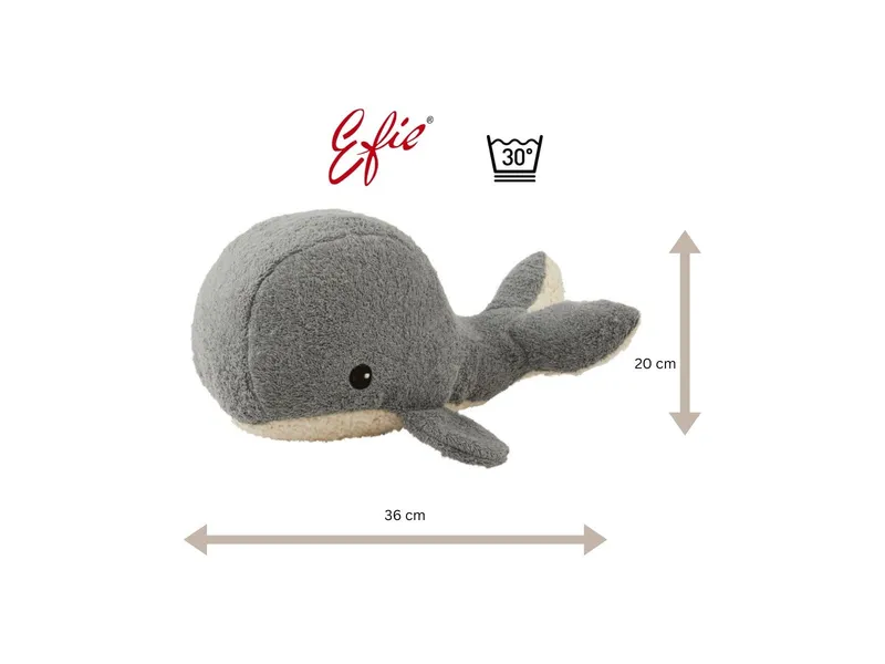 HANS NATUR HANS NATUR Kuscheltier Wal, klein 40 cm – Produktbild 2 von 2