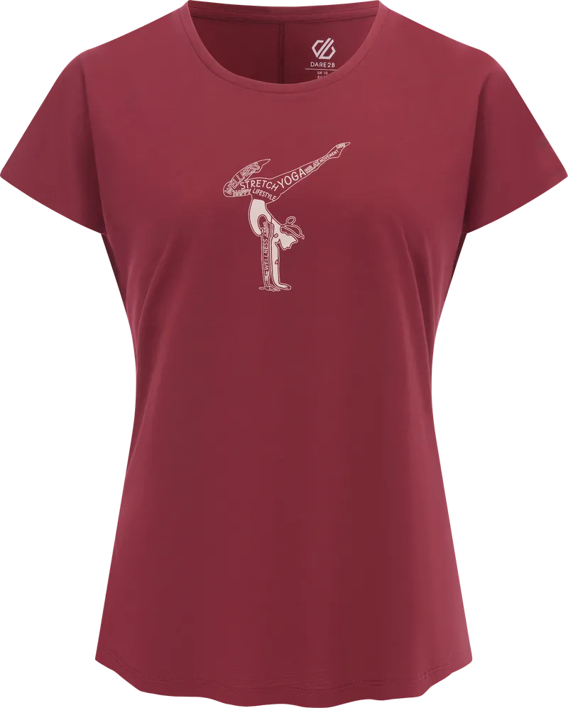Dare 2b Dare2b Serenity Damen Lightweight T-Shirt rot 36 - Damenshirts, -blusen & -pullover von Dare 2b, Rot, – Produktbild 2 von 2