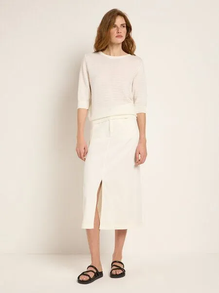 LANIUS LANIUS Strickpullover mit 3/4-Arm, Off white, – Produktbild 4 von 4