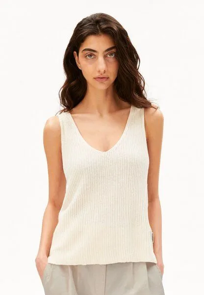ARMEDANGELS ARMEDANGELS LINEN BLEND Damen Stricktop aus Leinen-Mix, Undyed, – Produktbild 1 von 4