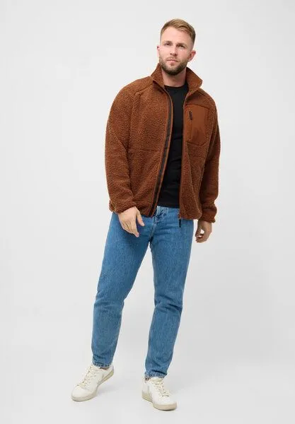 derbe derbe Fleecejacke „Kuschelbypocket“, Caramel cafè, – Produktbild 3 von 4