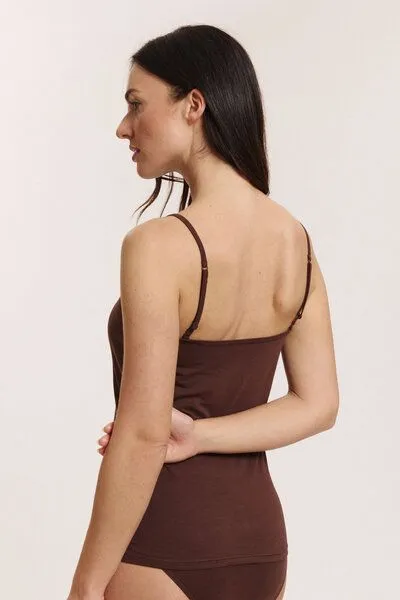 Tranquillo Top Minaa aus Biobaumwolle - shaved chocolate / XL – Produktbild 4 von 5