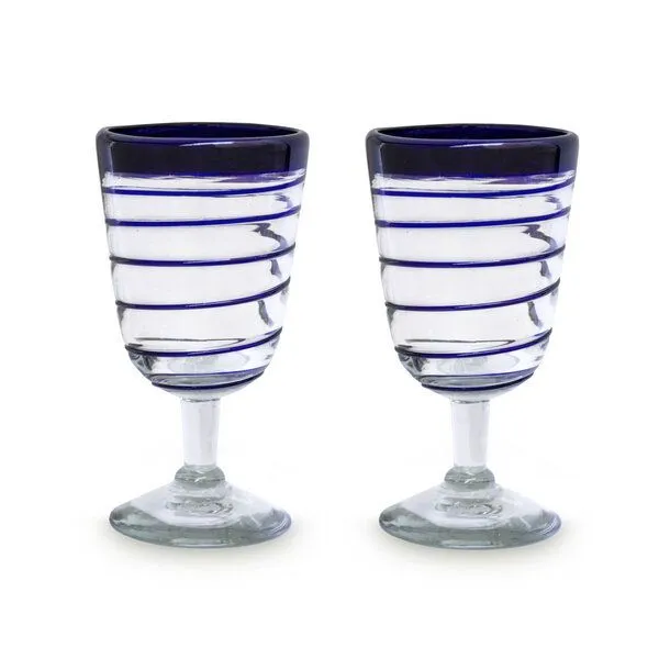 Mitienda Shop Mitienda Shop Cocktailgläser 2er Set, Blau, – Produktbild 1 von 2
