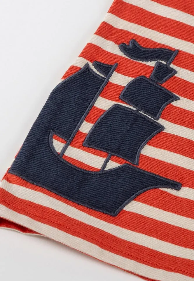 sigikid sigikid T-Shirt Ahoi Little Pirate für Kinder Jungen (1-tlg), Rot, – Produktbild 4 von 5
