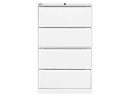Bisley Bisley Registraturschrank verkehrsweiß 4 Schubladen 2-bahnig – Produktbild 1 von 1