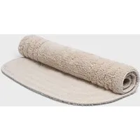Yumeko Yumeko Ovale Badematte 60x90 cm aus Bio-Baumwolle, White sand, – Produktbild 1 von 1