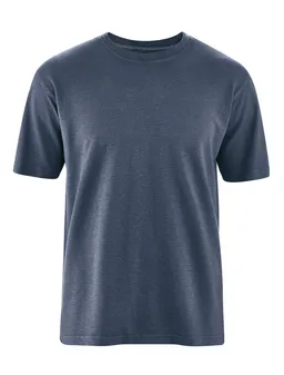 HempAge Hempage Herren vegan T-Shirt Basic Wintersky Blau – Produktbild 1 von 1