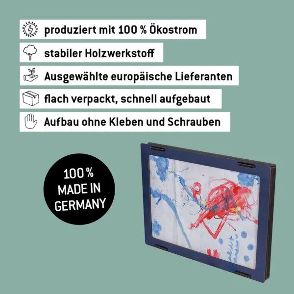 WERKHAUS WERKHAUS Bildersammelrahmen DIN A3, Dunkelblau, – Produktbild 6 von 6
