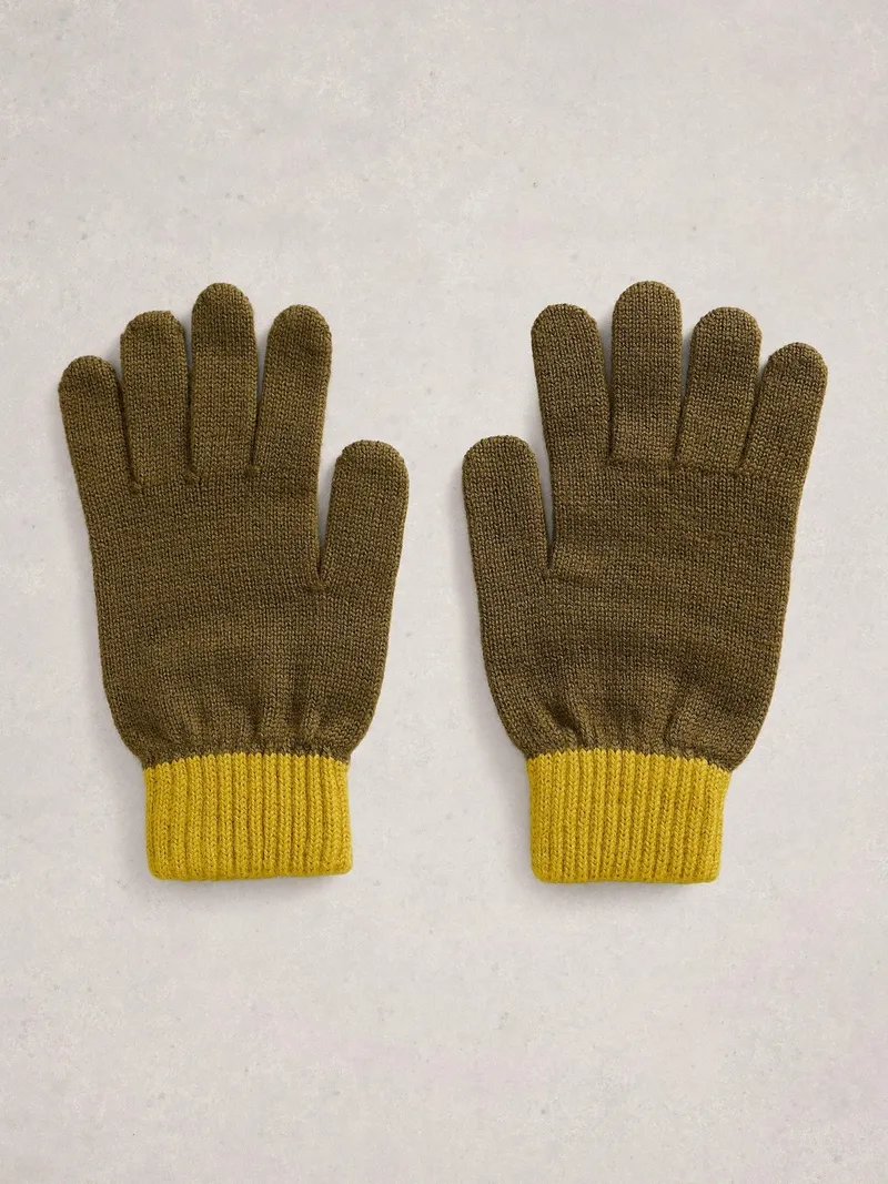 White Stuff Herrenmütze und Handschuhe im Geschenkset - Einheitsgröße, Khakigrün, – Produktbild 2 von 4