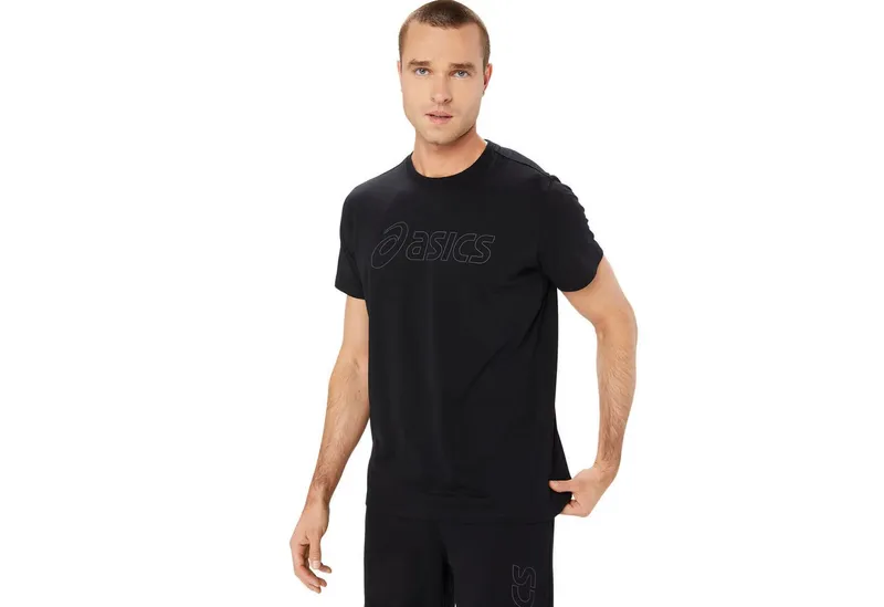 Asics Asics Laufshirt ASICS LOGO SS TEE, Schwarz, – Produktbild 1 von 4