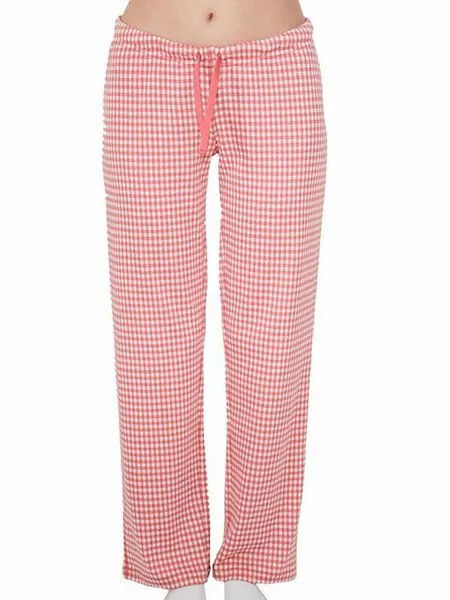 Leela Cotton Leela Cotton Schlafhose 3 Farben Bio-Baumwolle Pyjamahose, Aubergine, – Produktbild 3 von 3