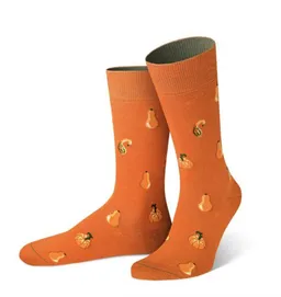 von Jungfeld von Jungfeld Orange Socke mit Kürbismotiv - Herren – Produktbild 1 von 1