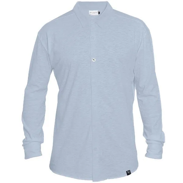 The Driftwood Tales The Driftwood Tales Club&Axe Slub Jersey Hemd, Hellblauw, – Produktbild 4 von 4