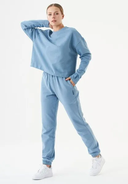 ORGANICATION ORGANICATION ESSENTIALS-SEDA- Sweatshirt aus Bio-Baumwolle, Steel blue, – Produktbild 2 von 4