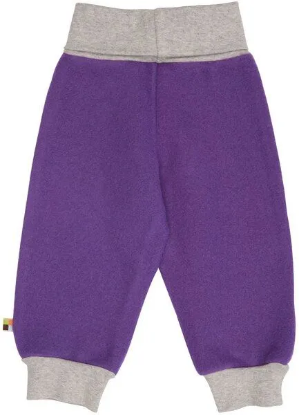 loud + proud loud + proud Baby & Kinder Hose Wollfleece, GOTS-zertifiziert, Violet(lila), – Produktbild 1 von 2
