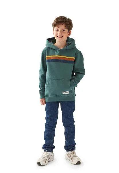 Band of Rascals Band of Rascals 70th Stripes Hooded, Sage, – Produktbild 3 von 4