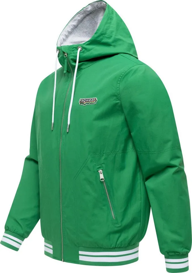 ragwear ragwear Outdoorjacke Stewan YOUMODO leichte Herren Übergangsjacke mitelastischen Bündchen, Grün, – Produktbild 3 von 5