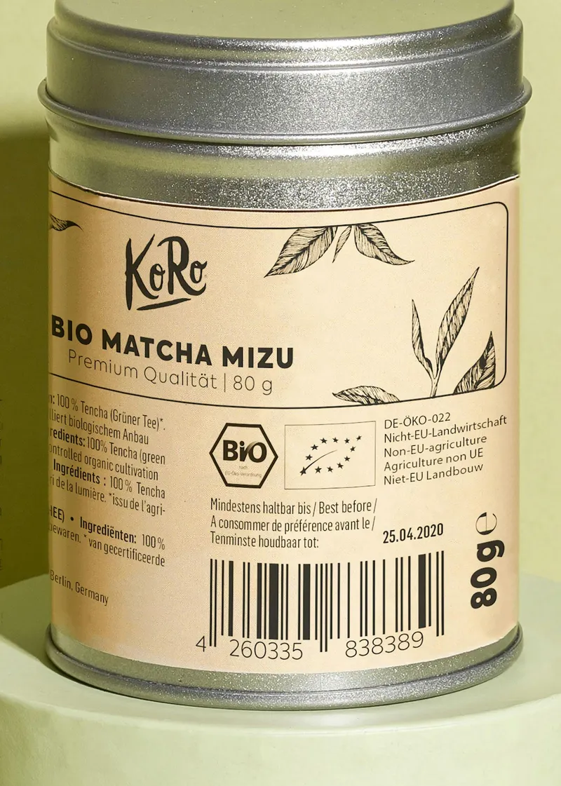 KoRo Bio Matcha Mizu 80 g – Produktbild 5 von 5