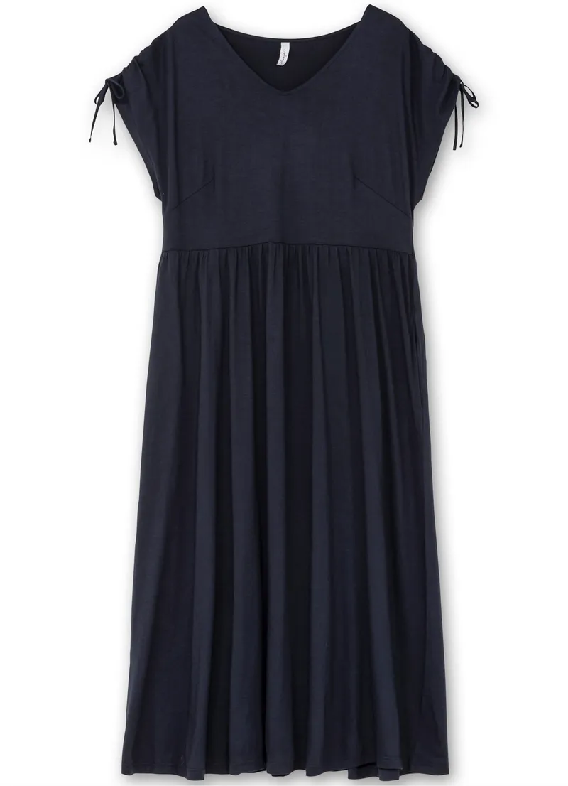 sheego Jerseykleid, Tiefblau, – Produktbild 1 von 2