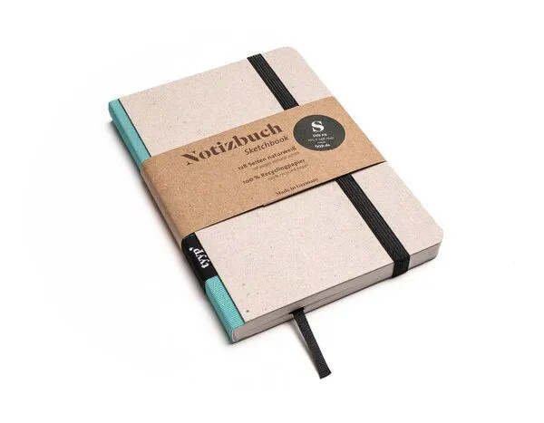 tyyp tyyp Notizbuch A6 – 100% Recyclingpapier – handmade – Klassik Öko, Maldive, – Produktbild 1 von 4