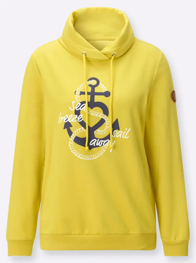Witt Sweatshirt limone, Limone, – Produktbild 1 von 2