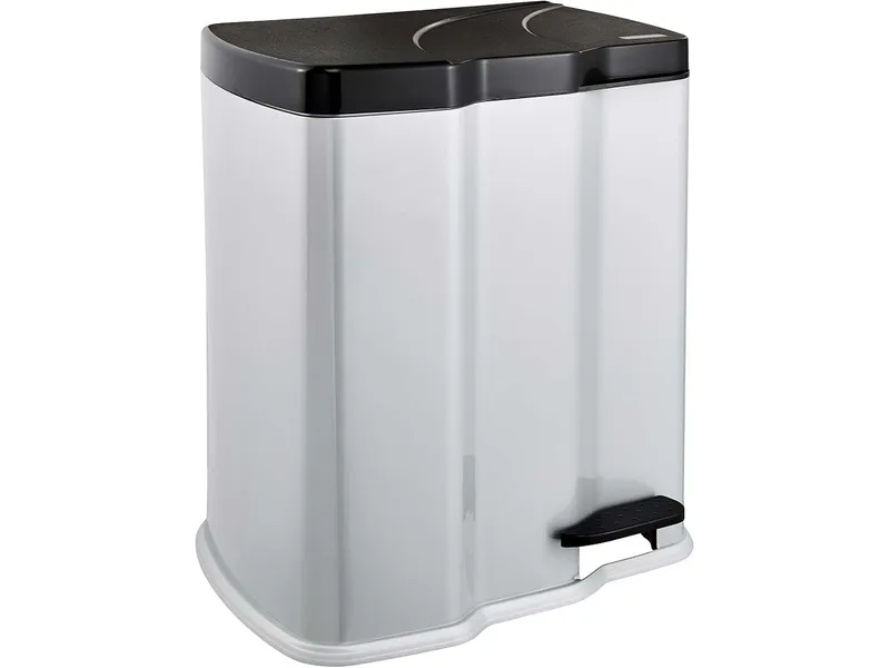 Keeeper keeeper Abfall-Treteimer 'Gunnar' mit 2 Einsätzen, 7 und 15 l, silber – Produktbild 1 von 1